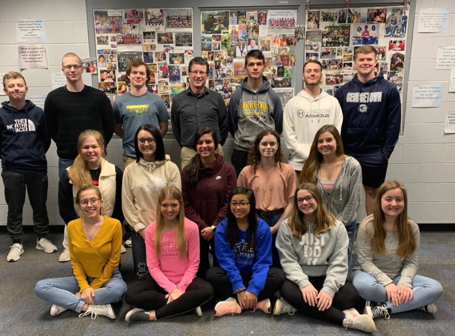 Front Row: Josie Woolever, McKayla Thompson, Bella Panmei, Megan Dishon, Katelyn Schreckenghaust, 
Middle Row: Clara Licklider, Ashli Key, Brannyn Spencer, Kelsey Wise, Brooklynn Fye
Back Row: Jack Salyers, Carl Jay, Levi Dyer, Engle, Alex Myers, Uriah Riemenschneider, Caleb Johnson
Missing: Dixon Collins, Lauren Hileman, Reese Rodabaugh, 