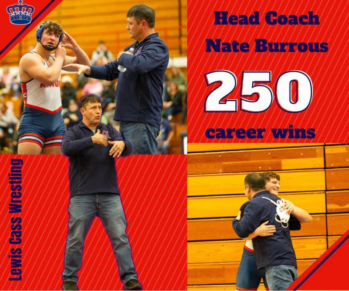 Congratulations Coach Burrous!! 250 wins, well done, Coach
