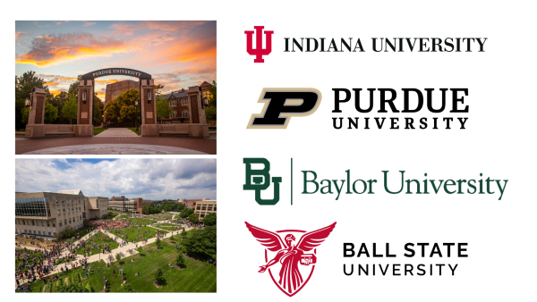 Photos by: Indiana University Indianapolis, Home of Purdue, Logos-World, Great Colleges To Work For